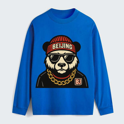 Beijing Panda - Classic Long Sleeve Shirt - Blue