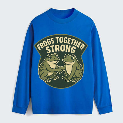 Frogs Together Strong 3 - Classic Long Sleeve Shirt - Blue