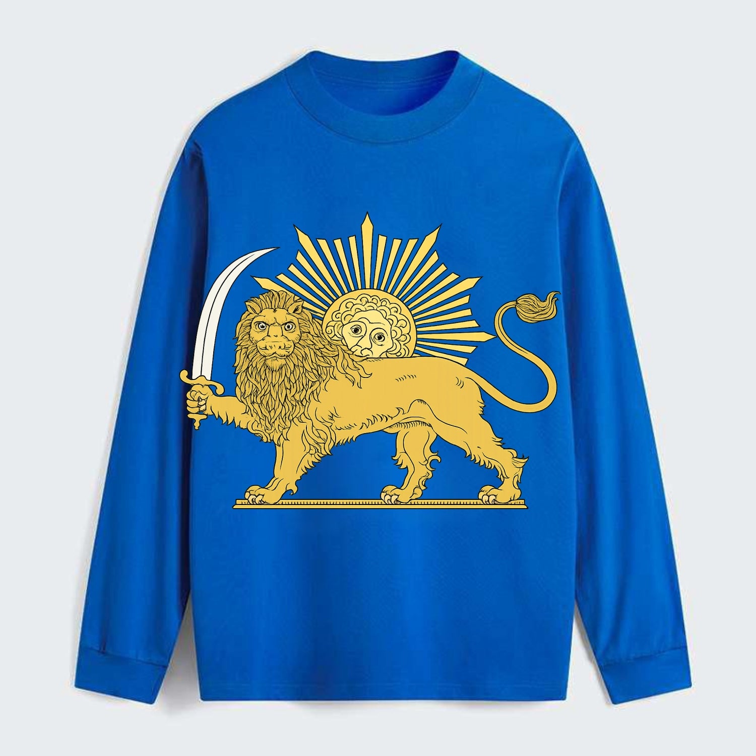 Shir O Khorshid - Classic Long Sleeve Shirt - Blue