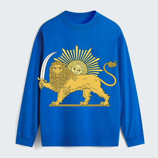 Shir O Khorshid - Classic Long Sleeve Shirt - Blue