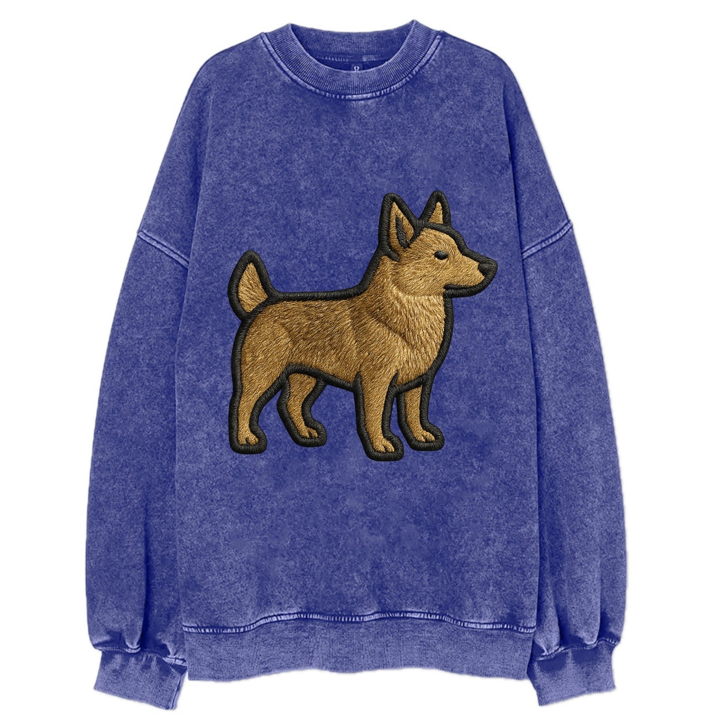 Swedish Vallhund - Contemporary Viking d - Vintage Sweatshirt - Blue