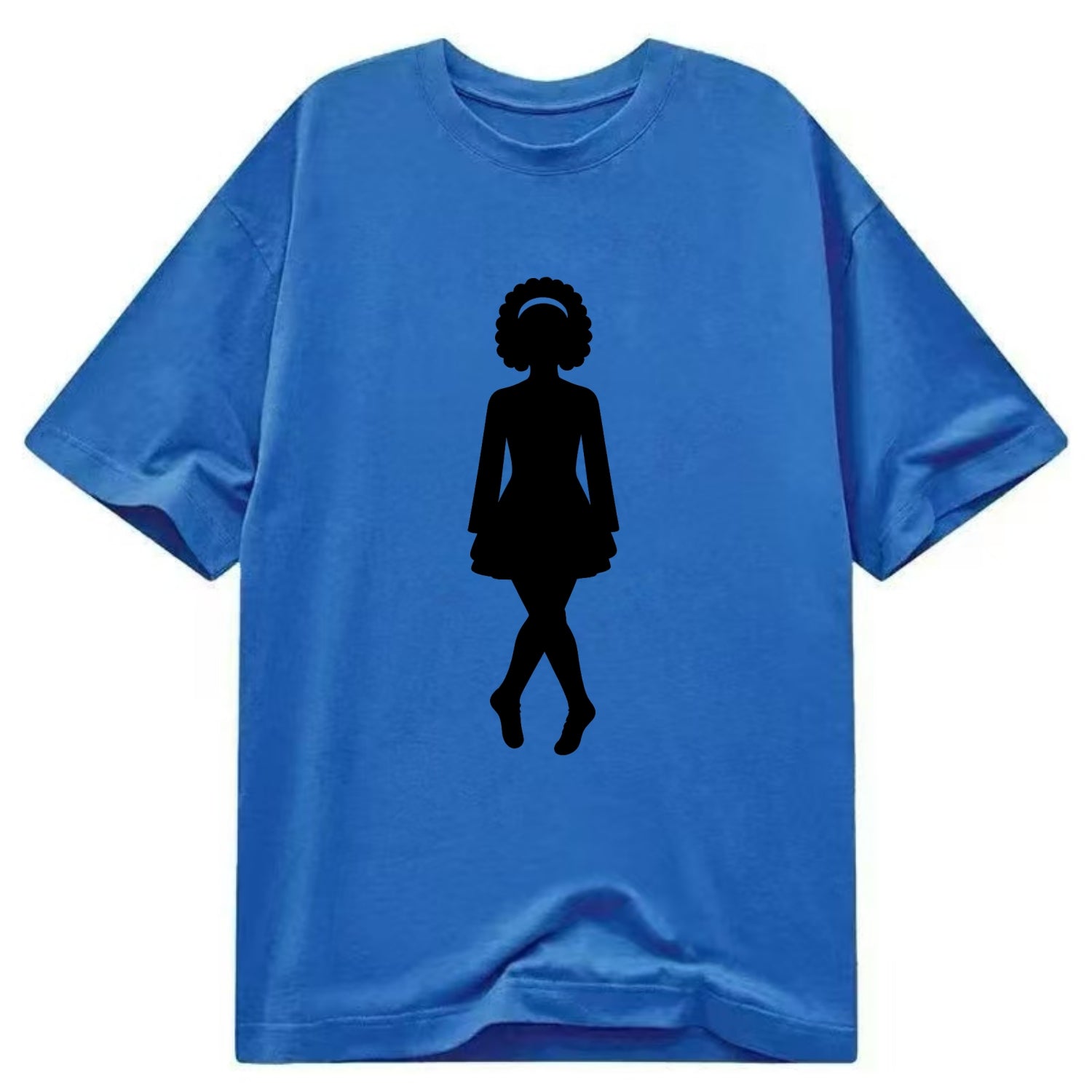 Irish step dancer traditional pose - Classic T-shirt - Blue