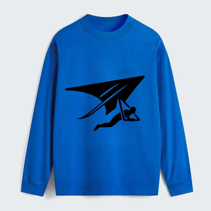 Hang glider soaring - Classic Long Sleeve Shirt - Blue