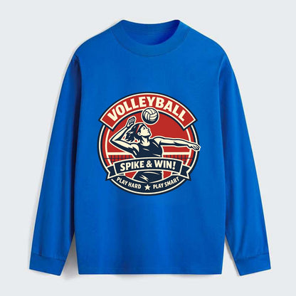 Dynamic Spike Emblem - Classic Long Sleeve Shirt - Blue