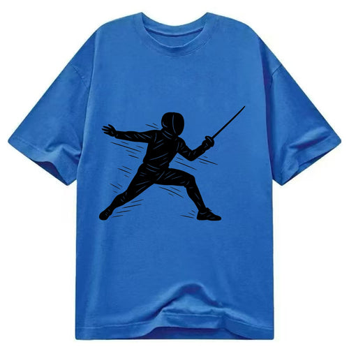 Fencer lunging attack position - Classic T-shirt