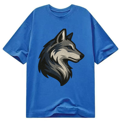 Lone Wolf Wanderer  - Classic T-shirt - Blue