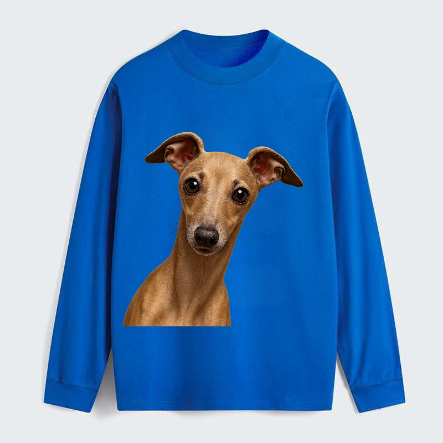 Italian Greyhound  - Classic Long Sleeve Shirt - Blue