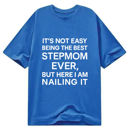 It's not easy being the best UNCLE ever, but here I am nailing it - Classic T-shirt - Blue