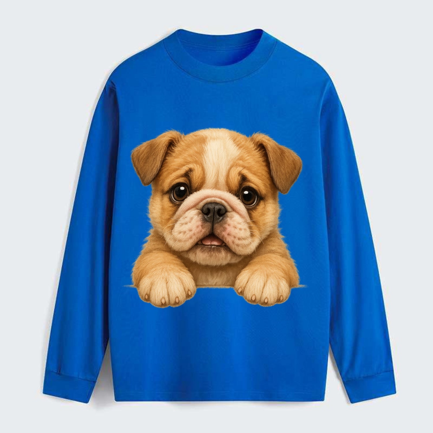 Bulldog  - Classic Long Sleeve Shirt - Blue