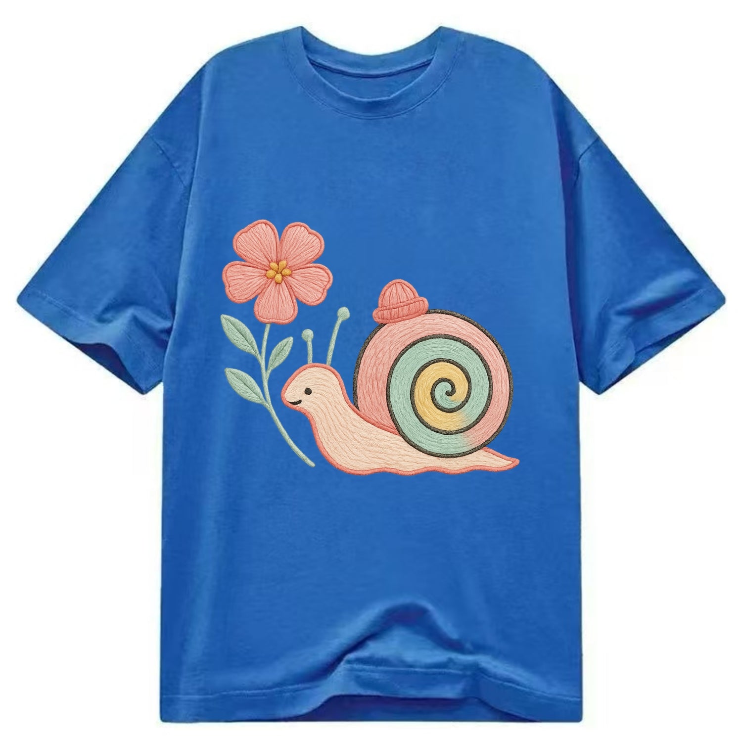 Coral Snail - Classic T-shirt - Blue