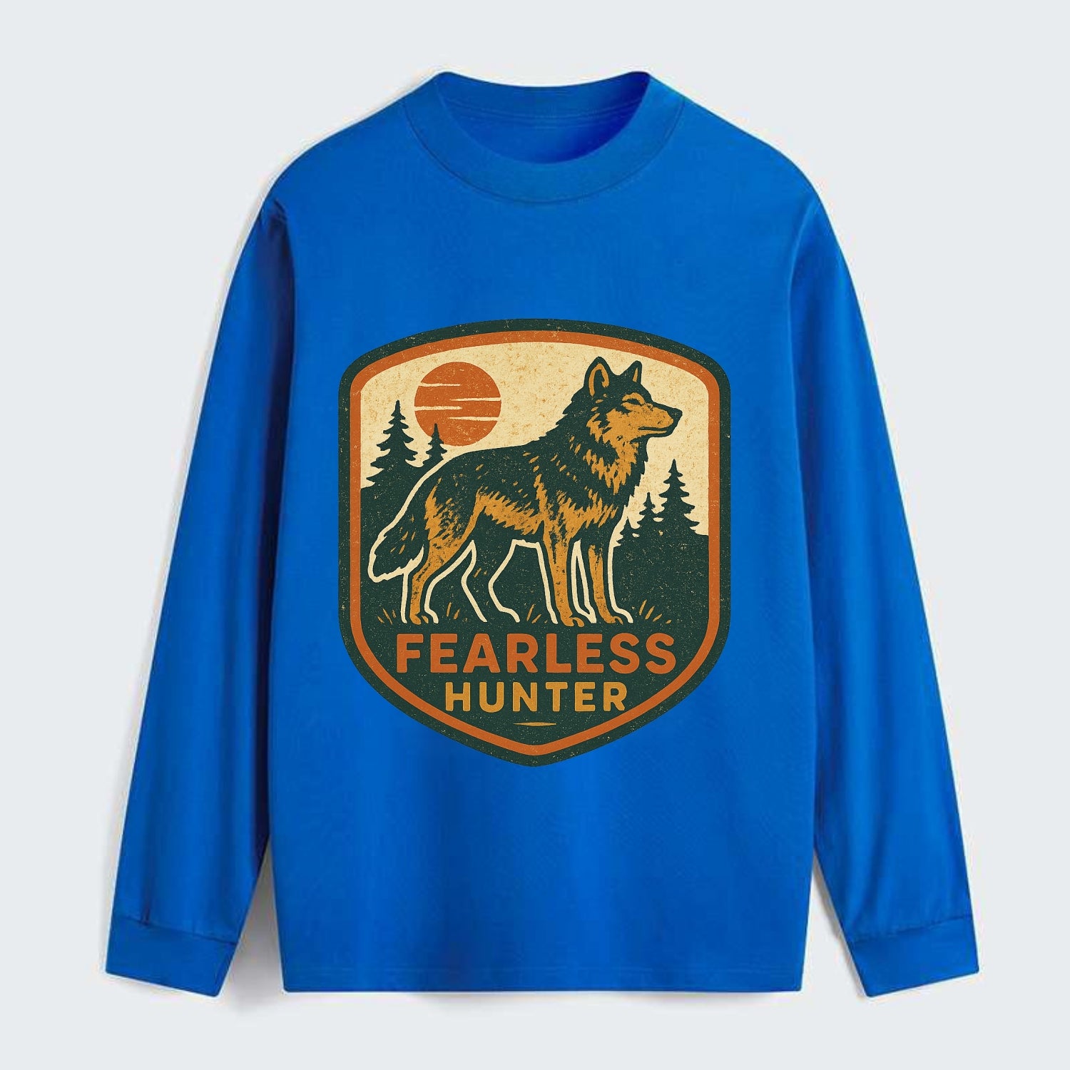 Fearless Hunter  - Classic Long Sleeve Shirt - Blue