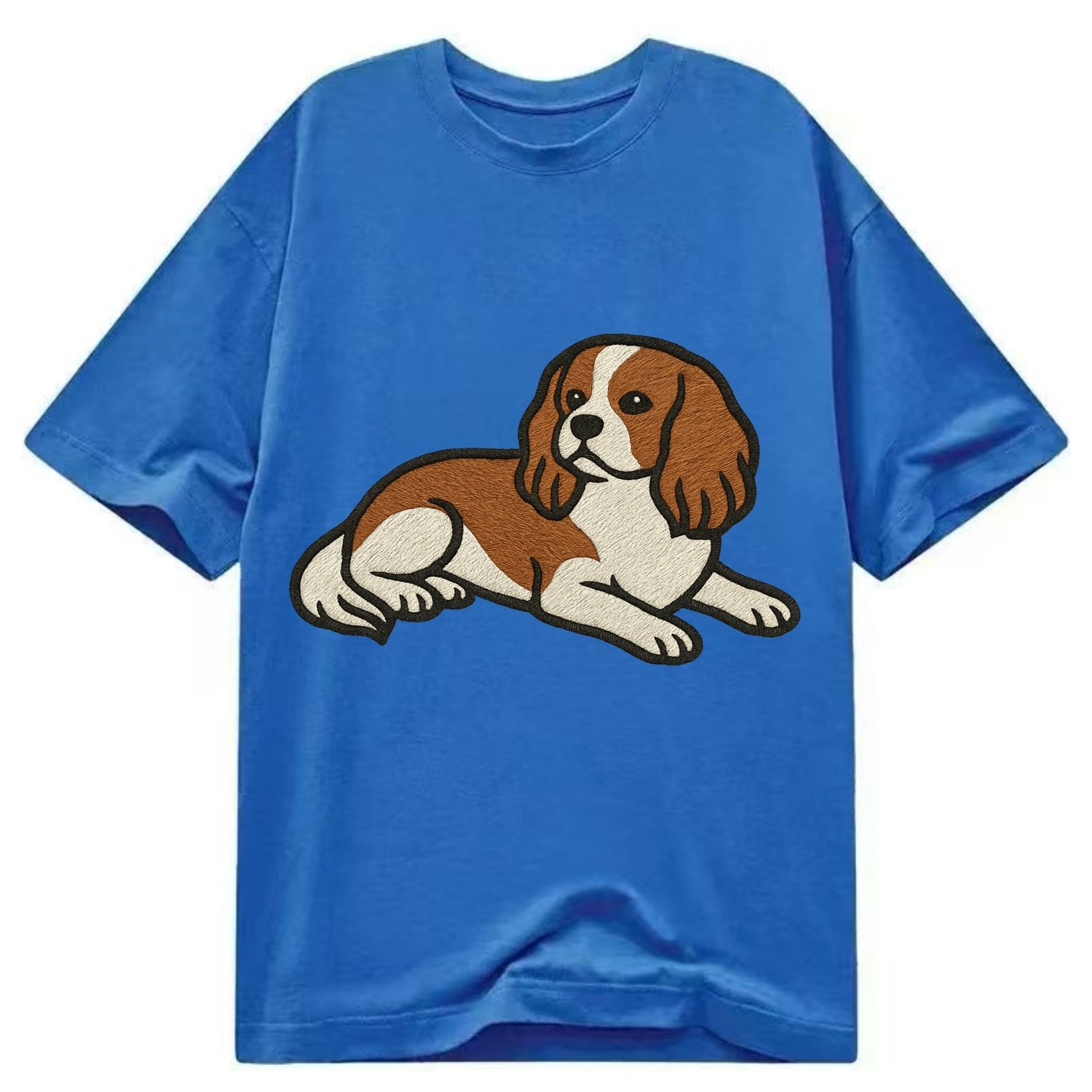 Cavalier King Charles Spaniel - Blenheim Classic T-shirt - Blue