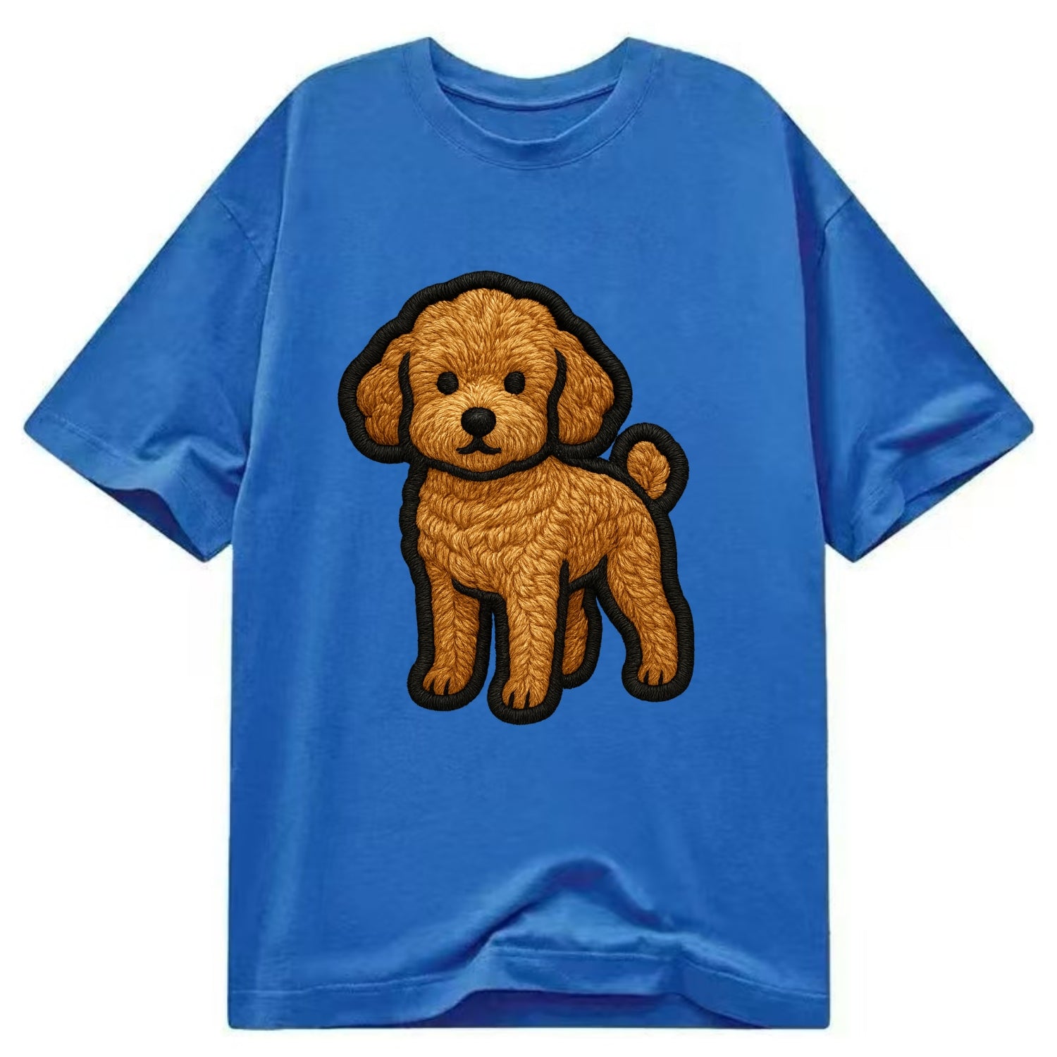 Toy Poodle - Trendy miniature design wit - Classic T-shirt - Blue