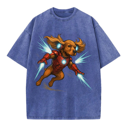 Cocker Spaniel Iron Man  - Vintage T-shirt