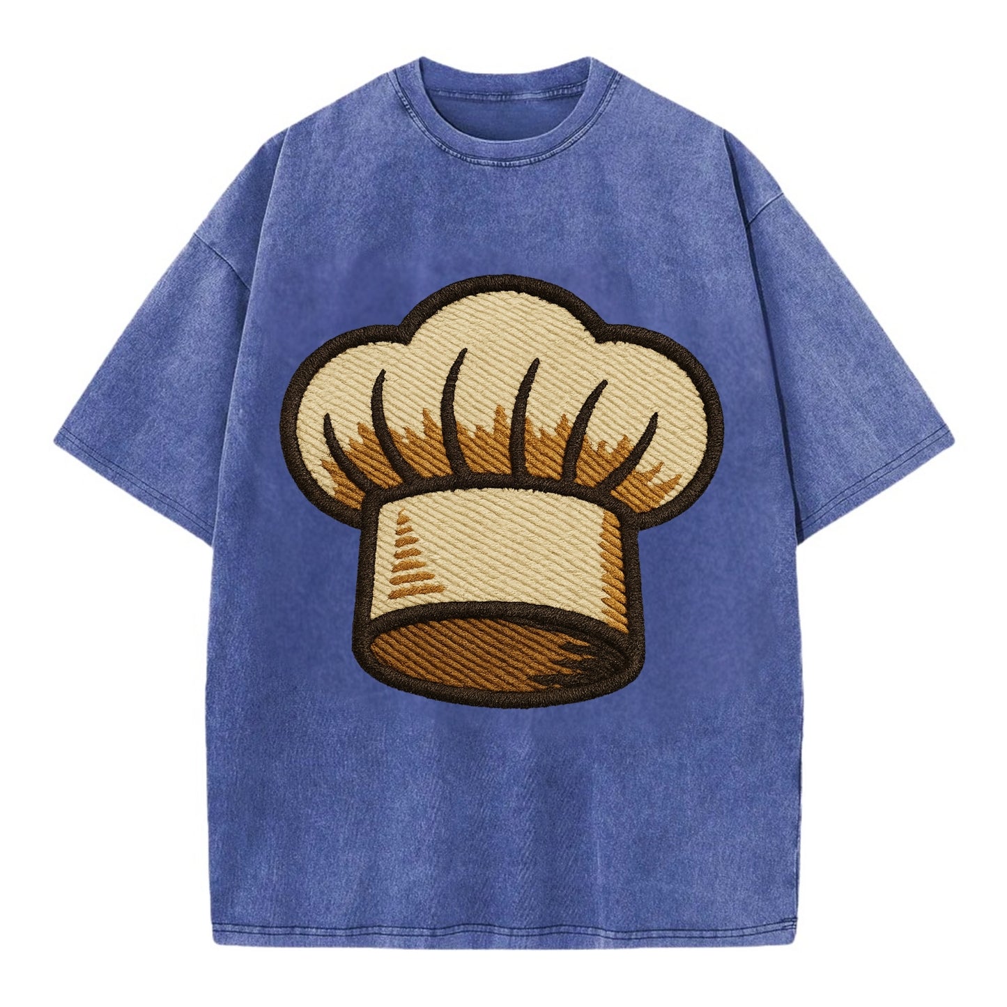 Chef Hat  - Vintage T-shirt - Blue