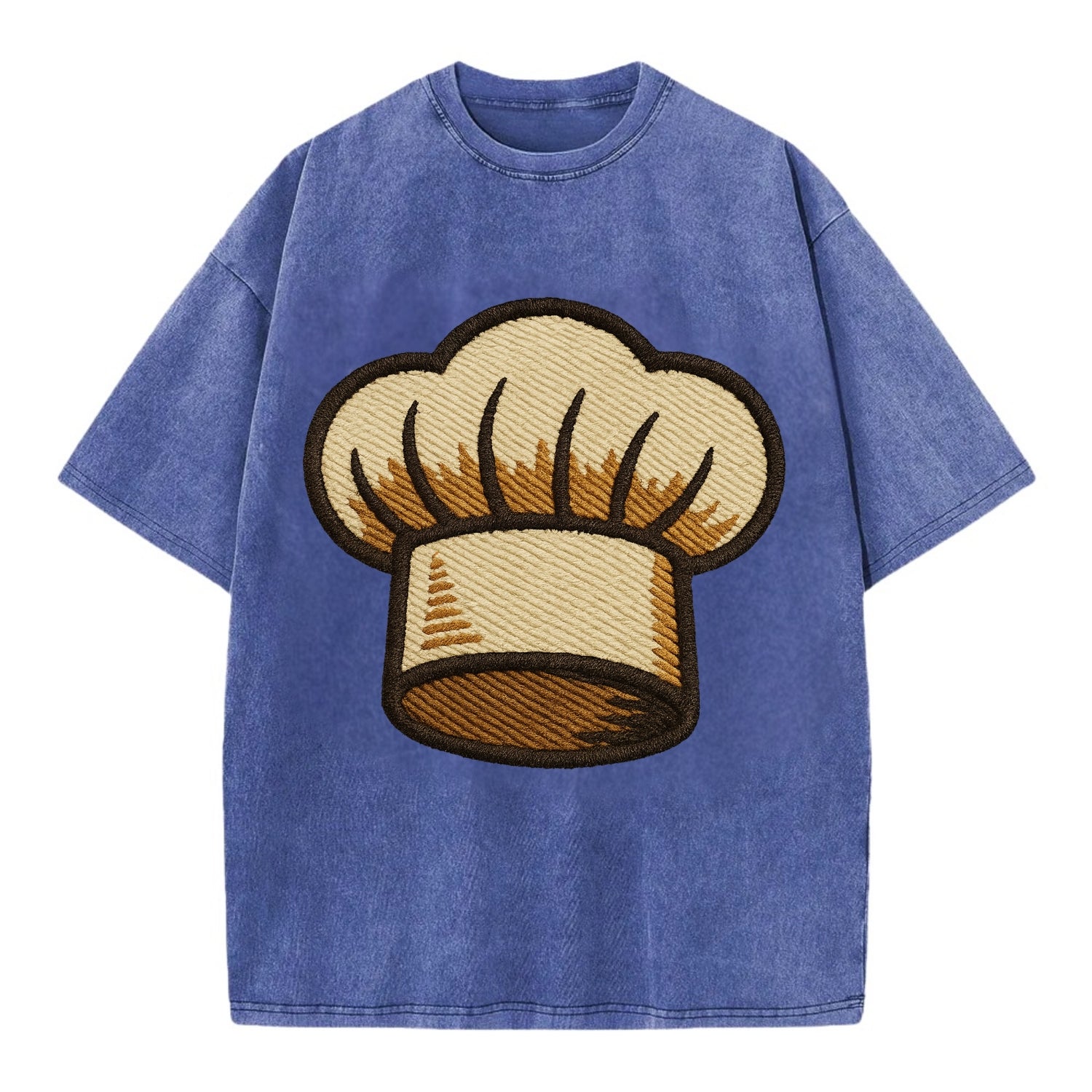Chef Hat  - Vintage T-shirt - Blue