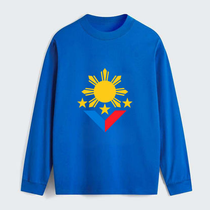 Sun Of Three - Classic Long Sleeve Shirt - Blue