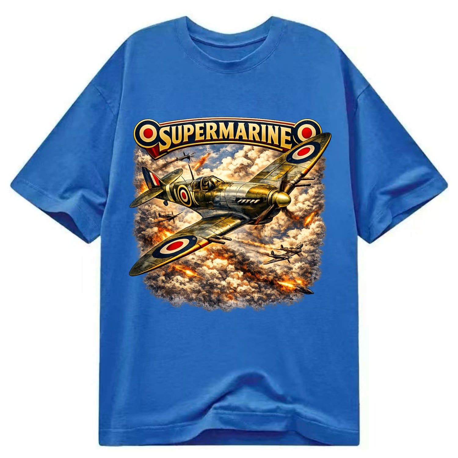 Supermarine Spitfire - Classic T-shirt - Blue