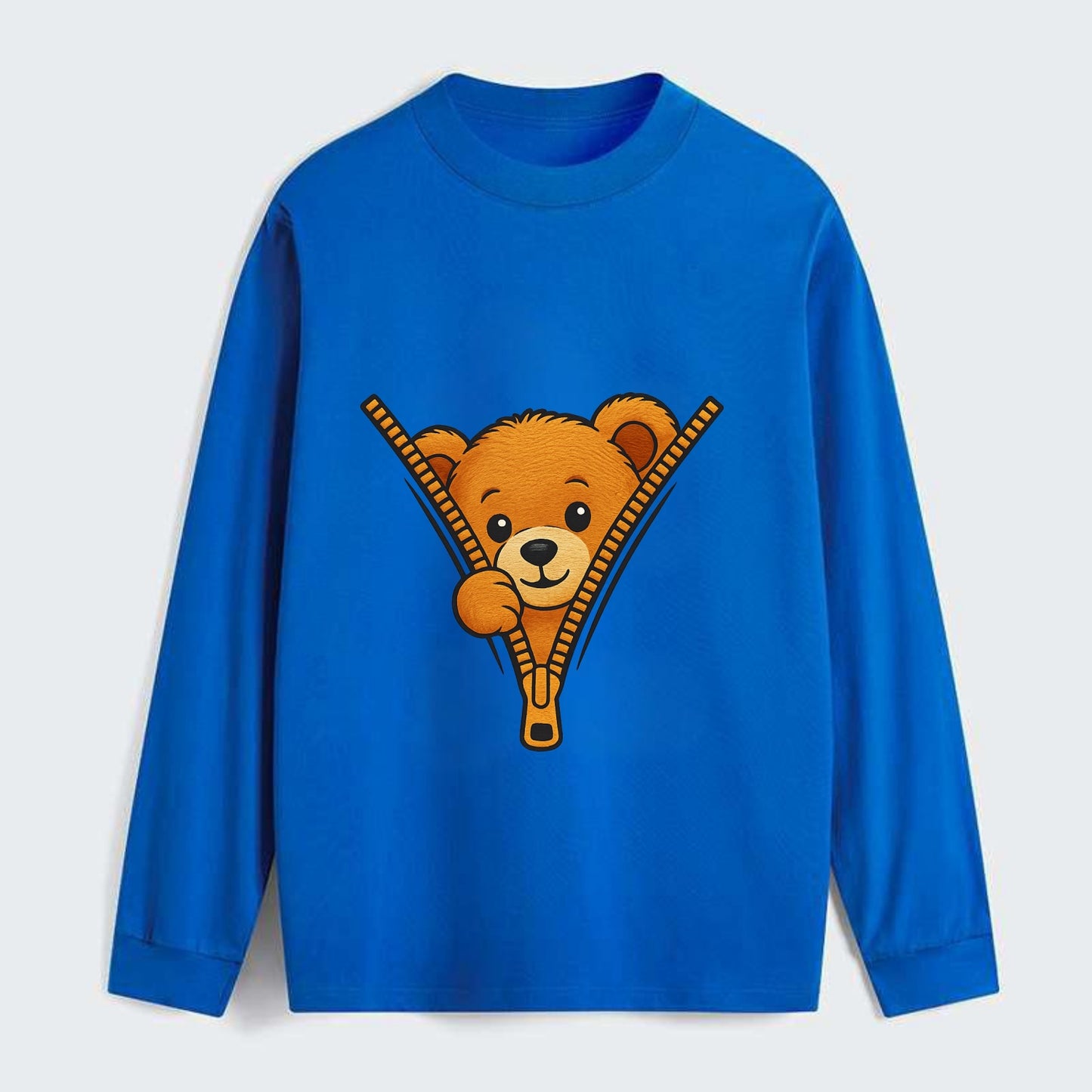 zipper bear - Classic Long Sleeve Shirt - Blue
