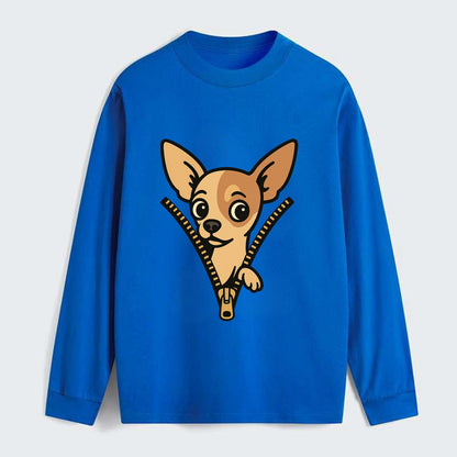 Chihuahua - Classic Long Sleeve Shirt - Blue