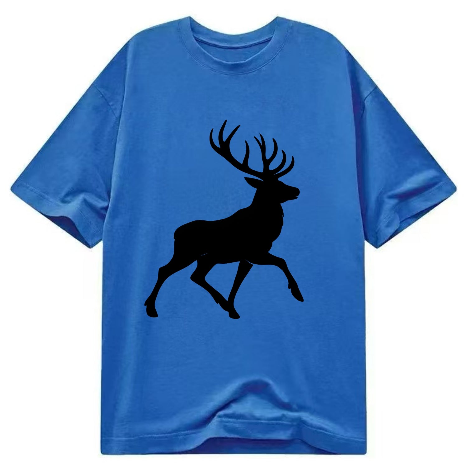 Deer with majestic antlers - Classic T-shirt - Blue