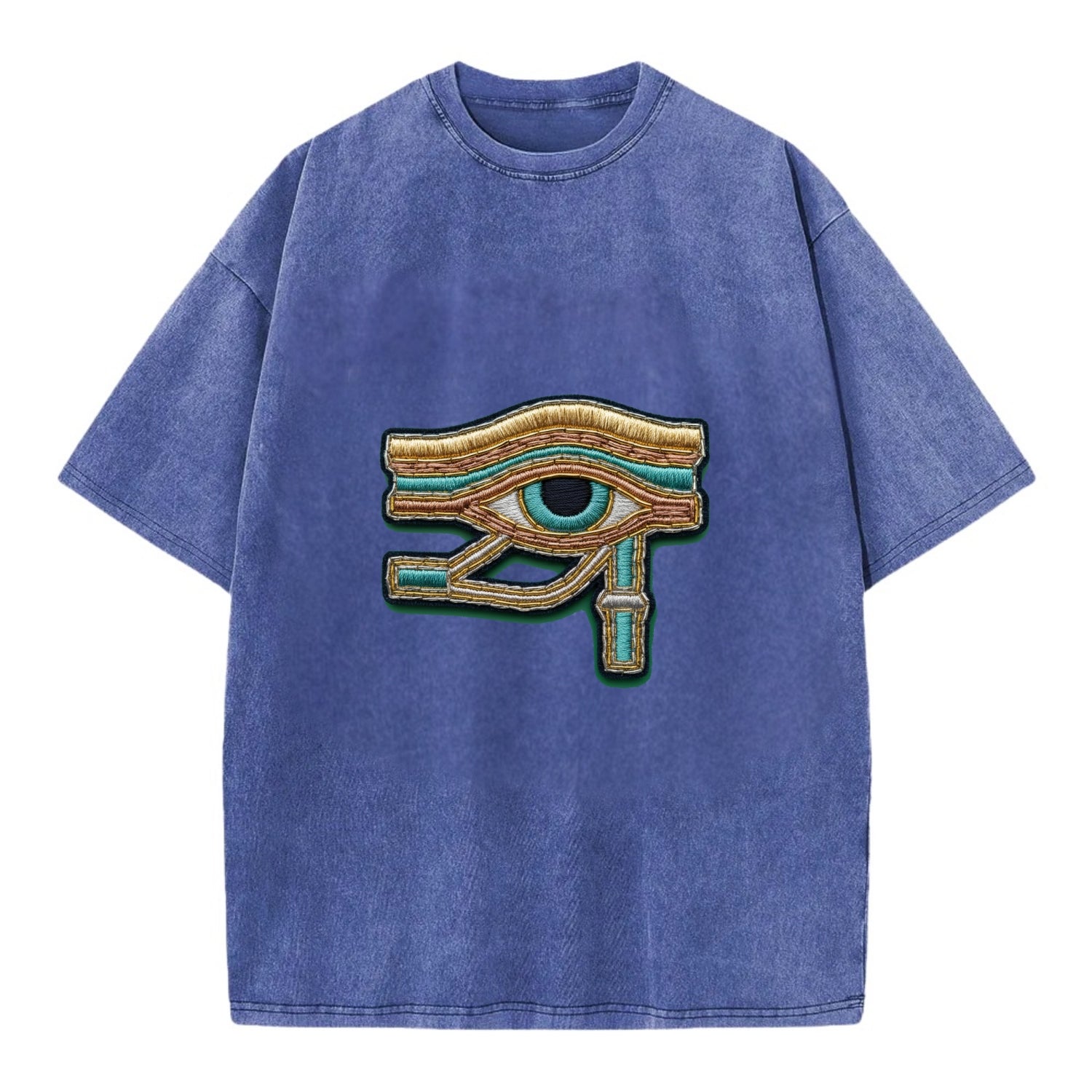 Eye of Horus - Vintage T-shirt - Blue