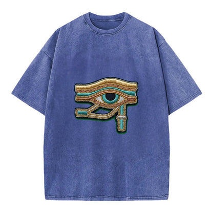 Eye of Horus - Vintage T-shirt - Blue