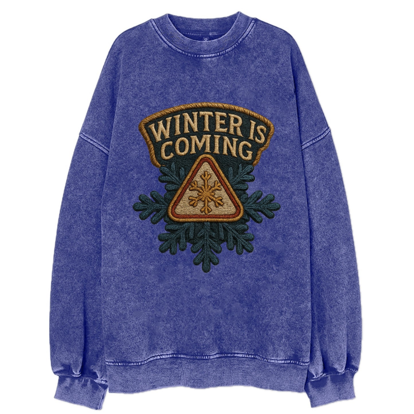 Winter Is Coming  - Vintage Sweatshirt - Blue