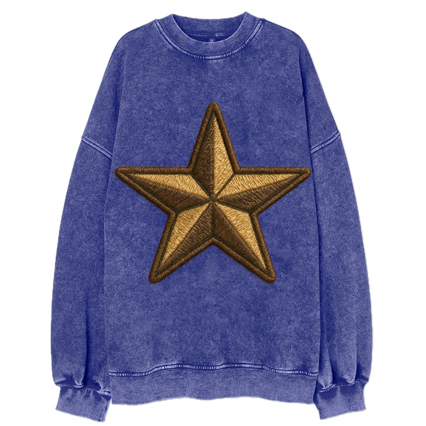 Star  - Vintage Sweatshirt - Blue