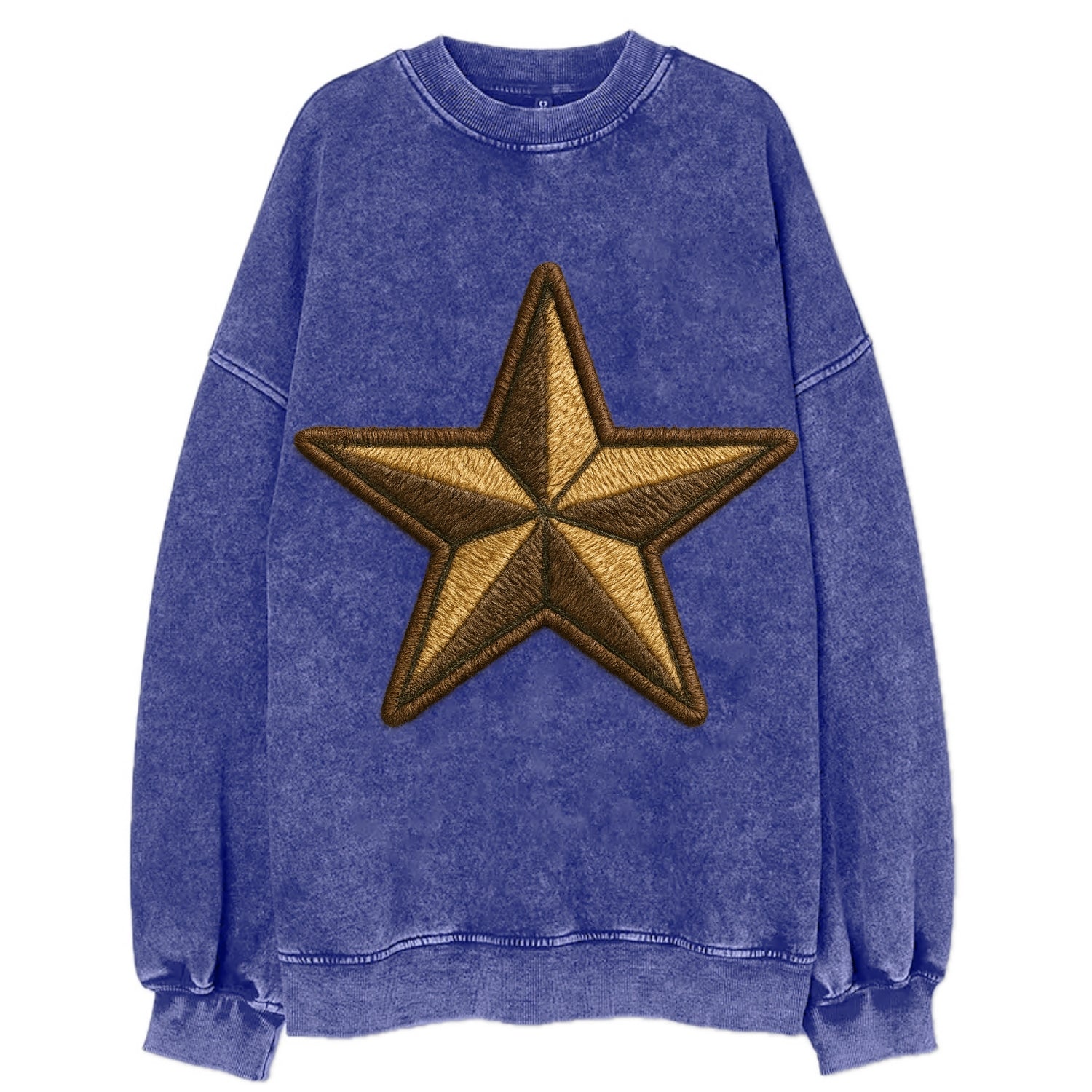 Star  - Vintage Sweatshirt - Blue