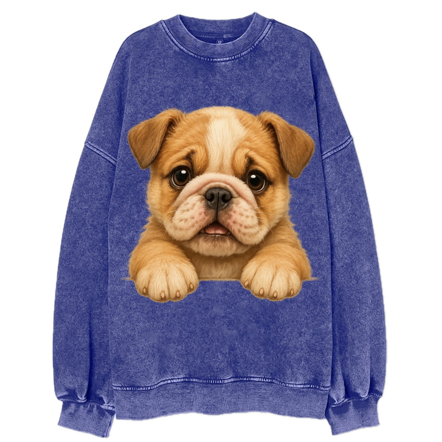 Bulldog  - Vintage Sweatshirt - Blue