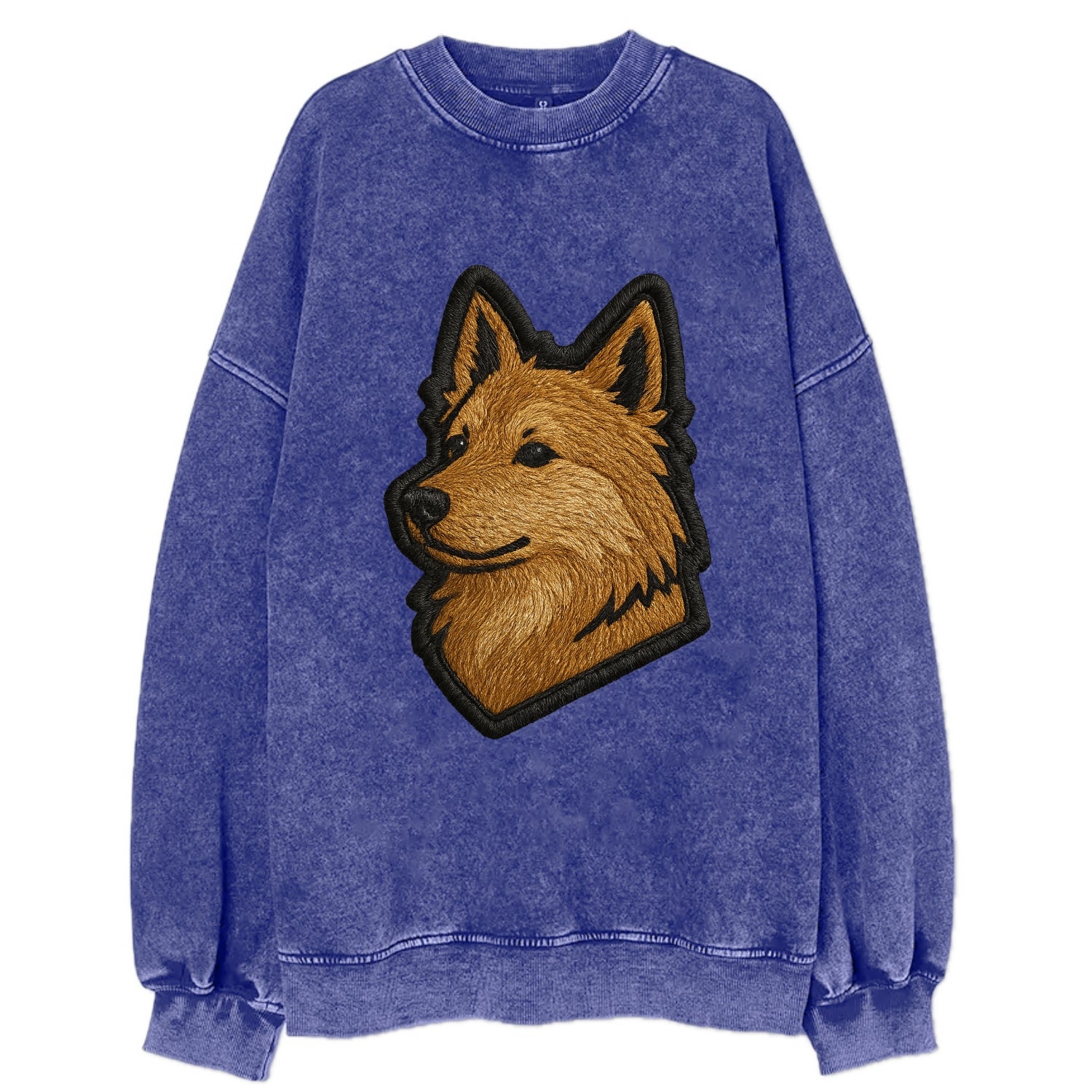 Icelandic Sheepdog - Trendy Iceland spit - Vintage Sweatshirt - Blue
