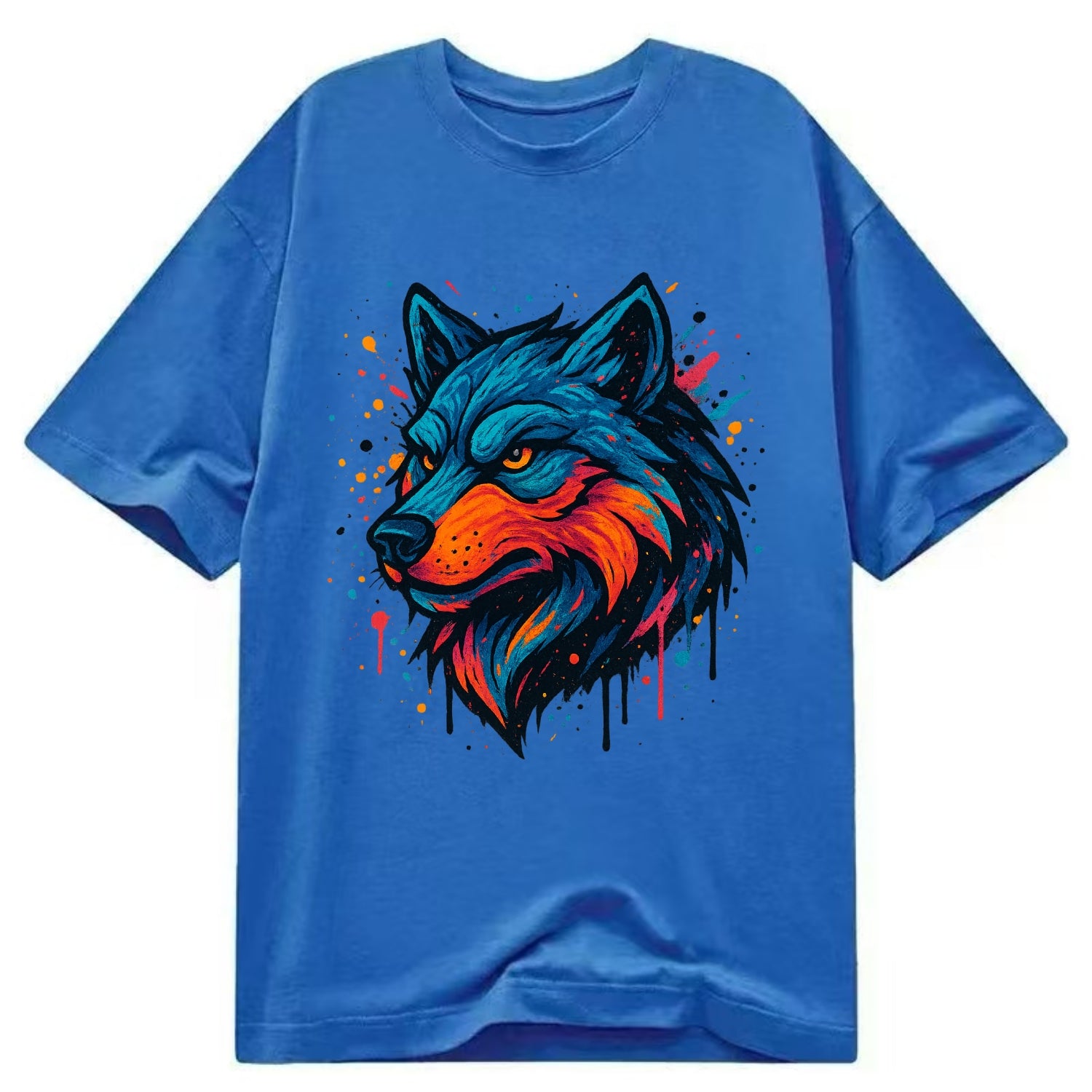 Velvet Wolf Royal  - Classic T-shirt - Blue