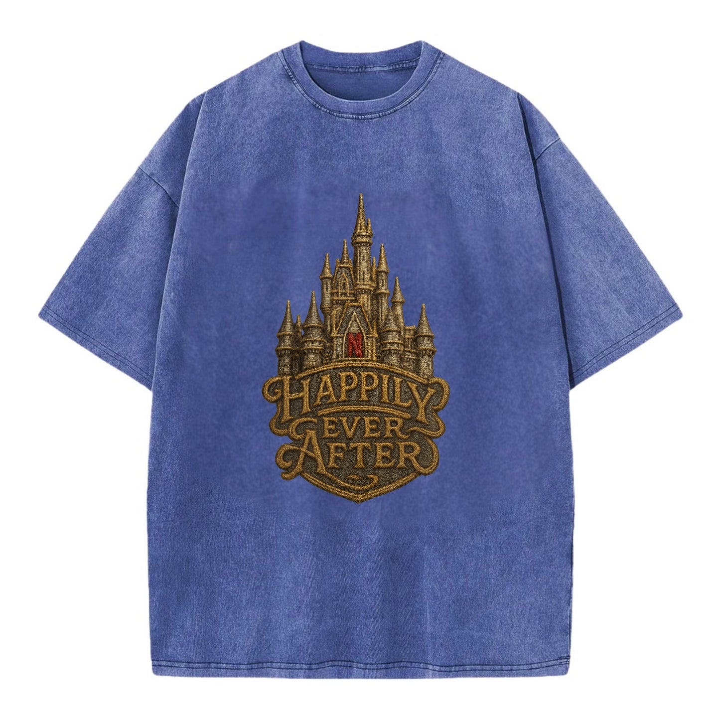 Happily Ever After  - Vintage T-shirt - Blue