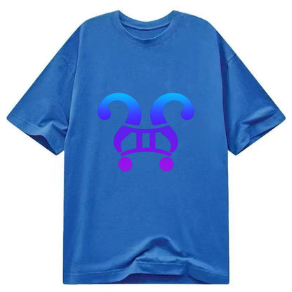 CURIOUS TWINS | Twin question marks | Endless curiosity | Seeking answers | - Classic T-shirt - Blue