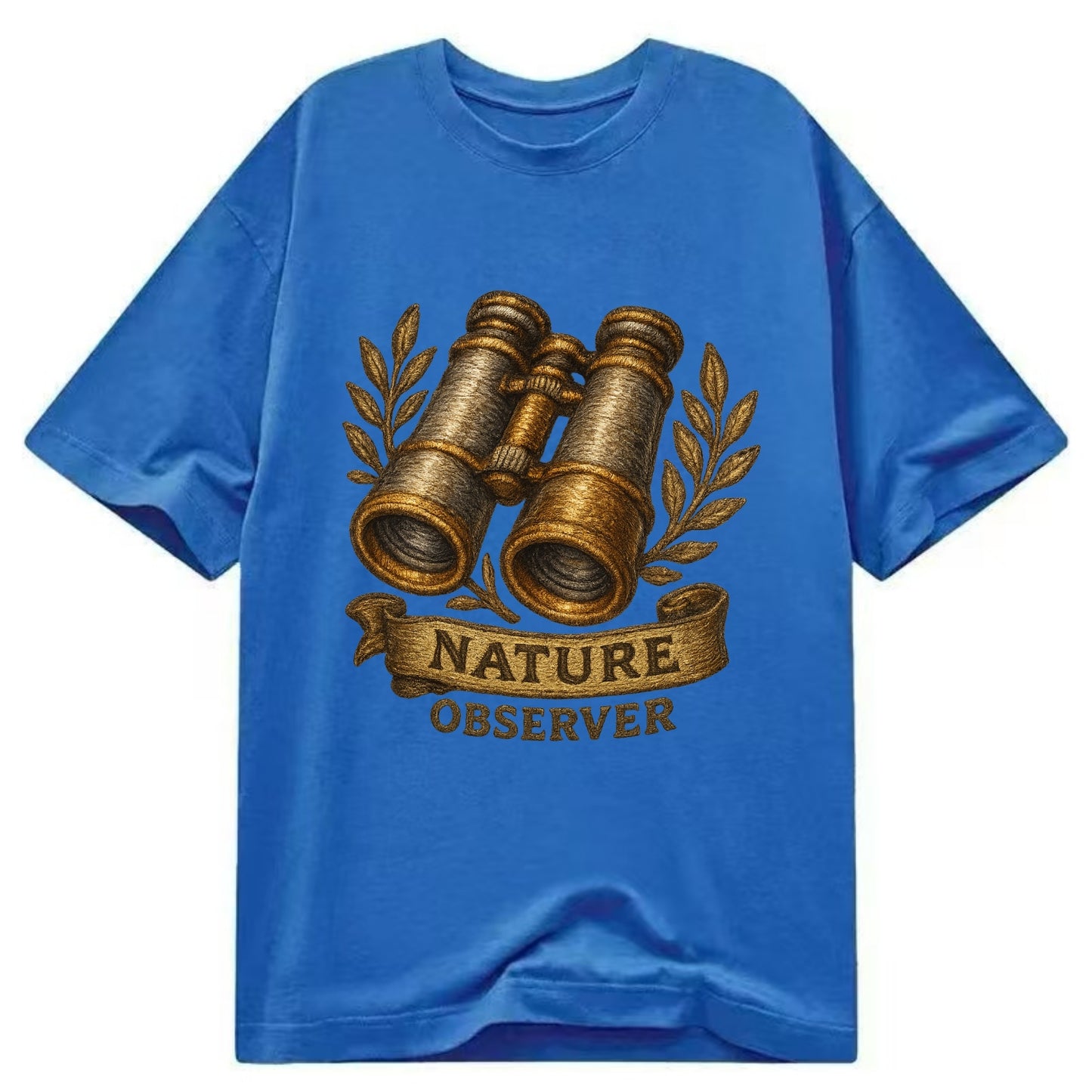 Binoculars for birdwatching - nature observer - Classic T-shirt - Blue