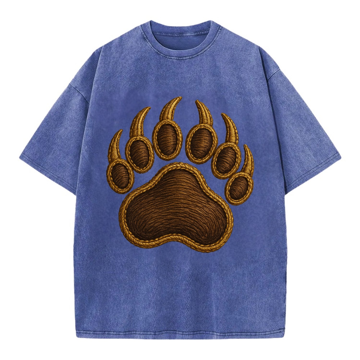 Bear Paw  - Vintage T-shirt - Blue