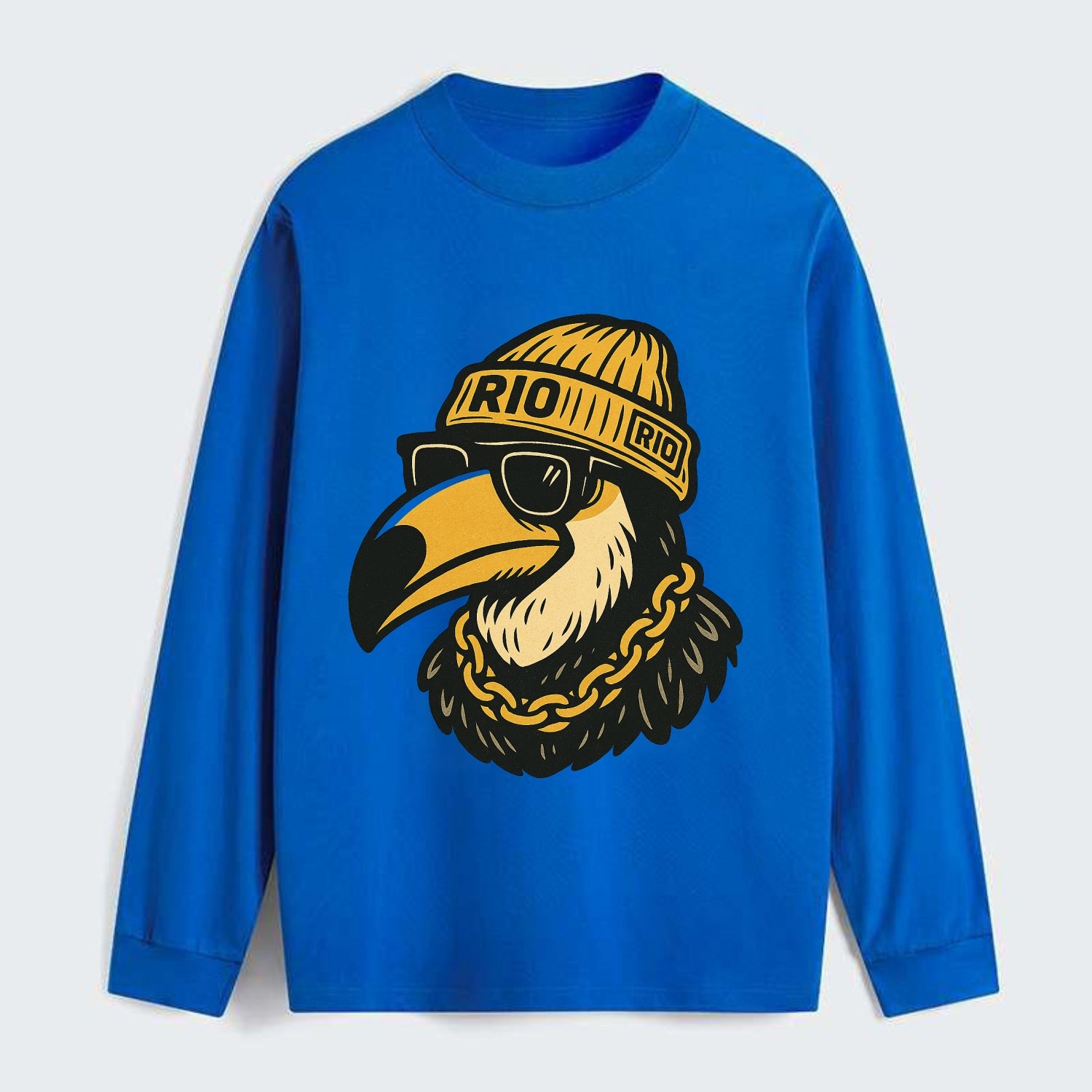 Rio Toucan - Classic Long Sleeve Shirt - Blue