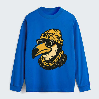 Rio Toucan - Classic Long Sleeve Shirt - Blue