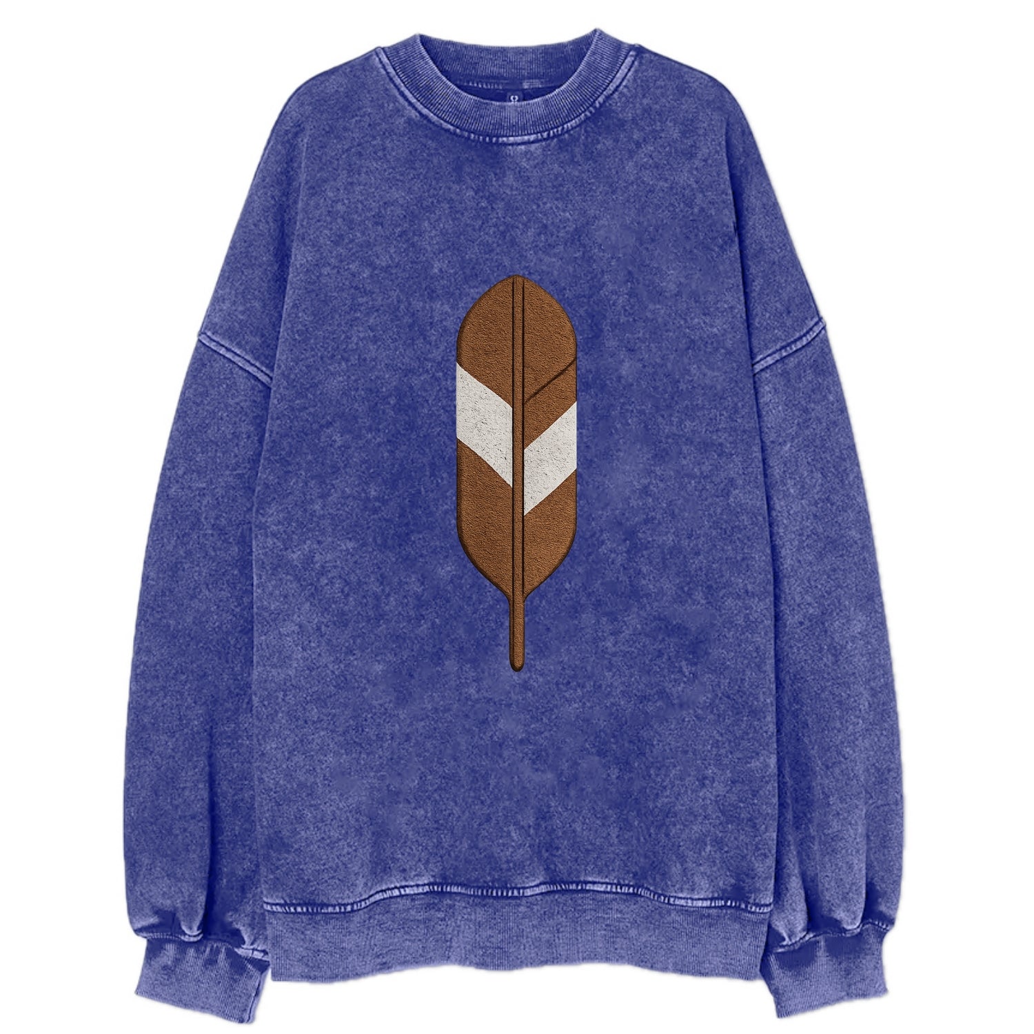 Eagle Feather  - Vintage Sweatshirt - Blue