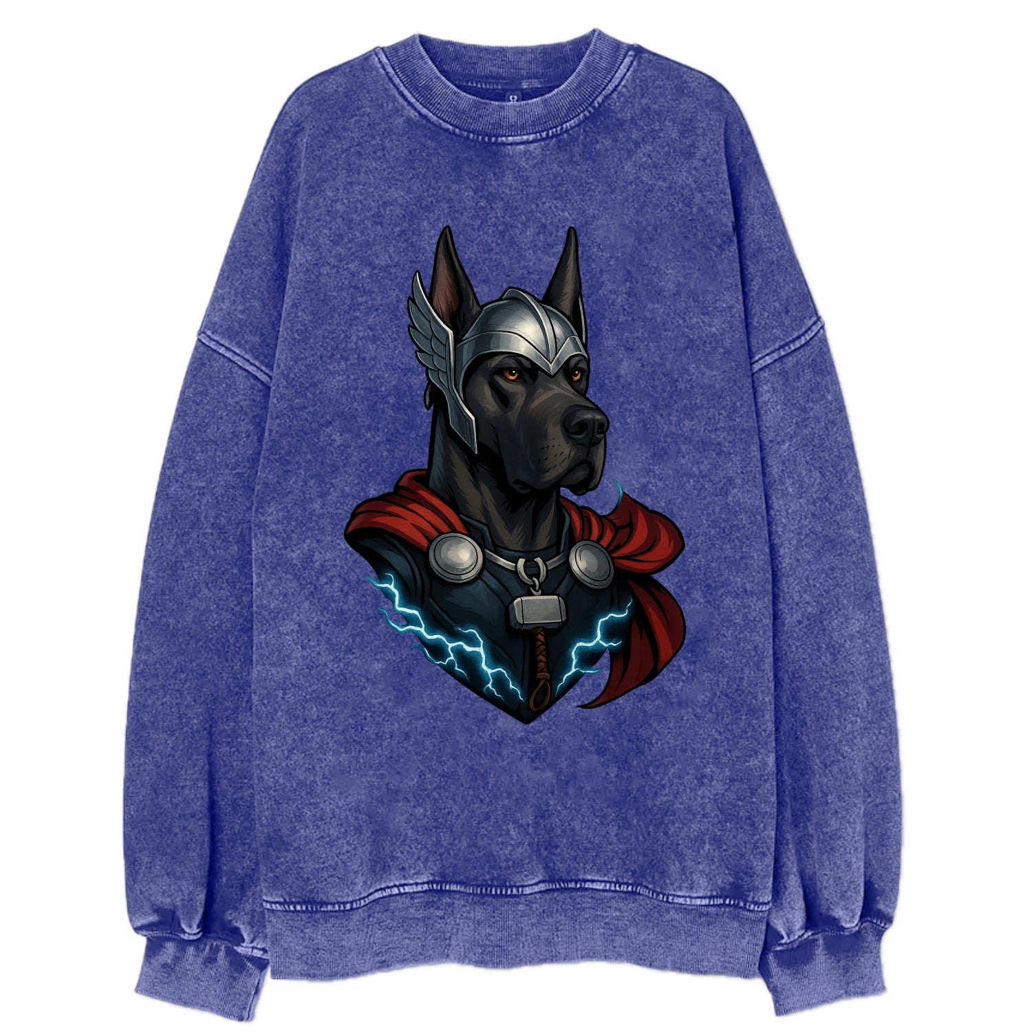 Great Dane Thor  - Vintage Sweatshirt - Blue