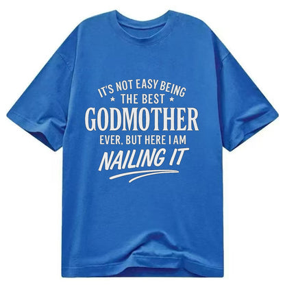 It's not easy being the best FATHER-IN-LAW ever, but here I am nailing it - Classic T-shirt - Blue