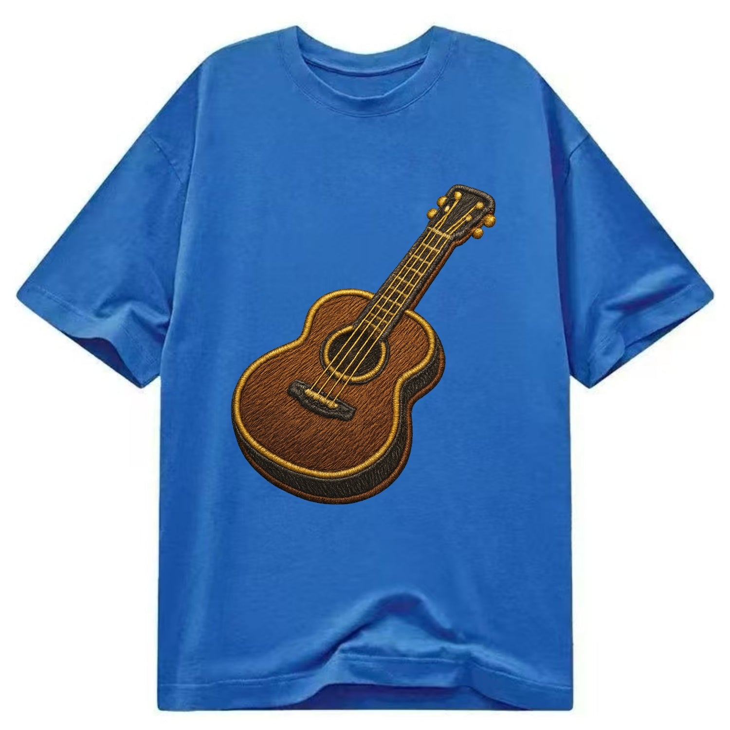 Vintage Guitar  - Classic T-shirt - Blue