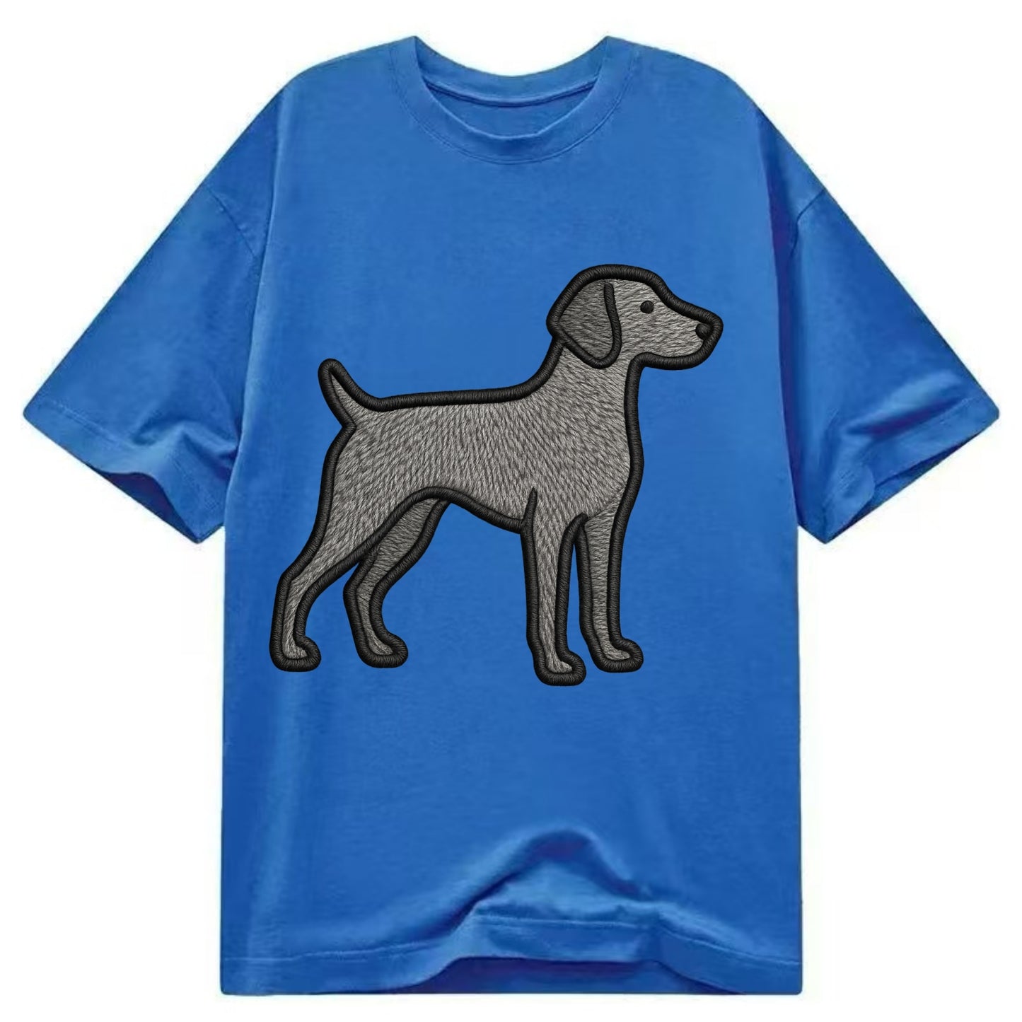 Weimaraner - Trendy gray ghost design wi - Classic T-shirt - Blue