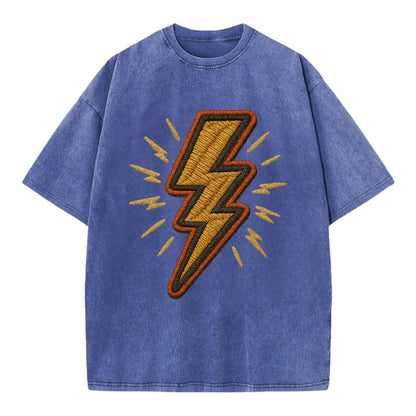 Lightning Bolt  - Vintage T-shirt - Blue