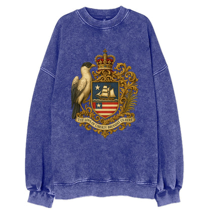 Liberia Pepper Bird Emblem  - Vintage Sweatshirt - Blue
