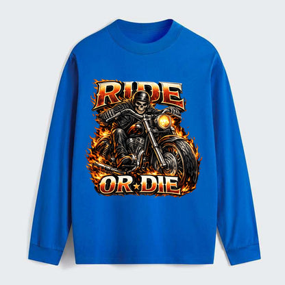 Ride Or Die - Classic Long Sleeve Shirt - Blue