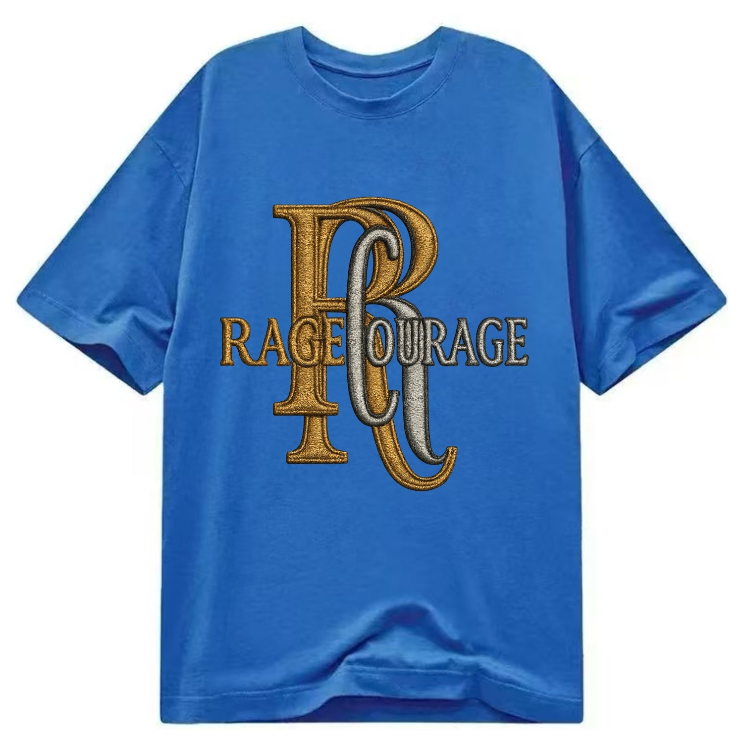 RAGE;COURAGE MODE Warrior Green Hat - Classic T-shirt - Blue