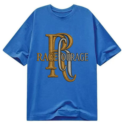 RAGE;COURAGE MODE Warrior Green Hat - Classic T-shirt - Blue