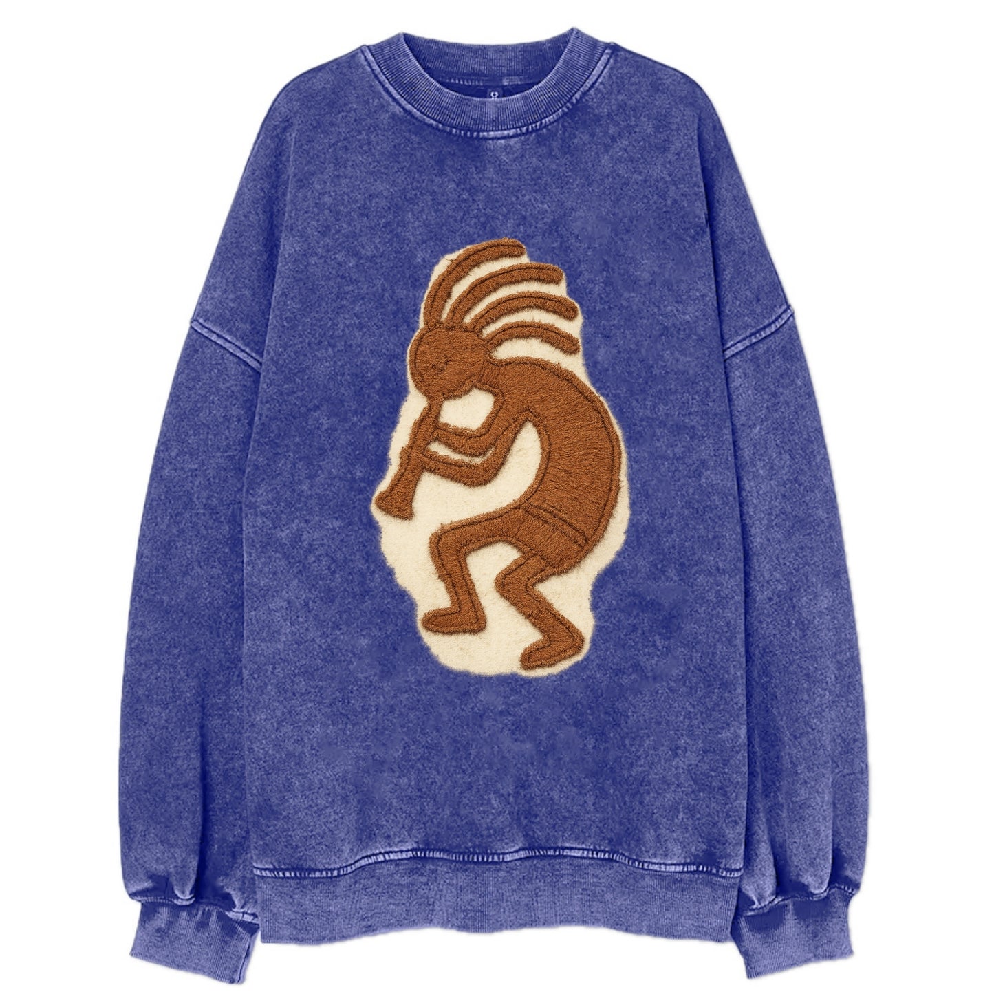 Kokopelli  - Vintage Sweatshirt - Blue
